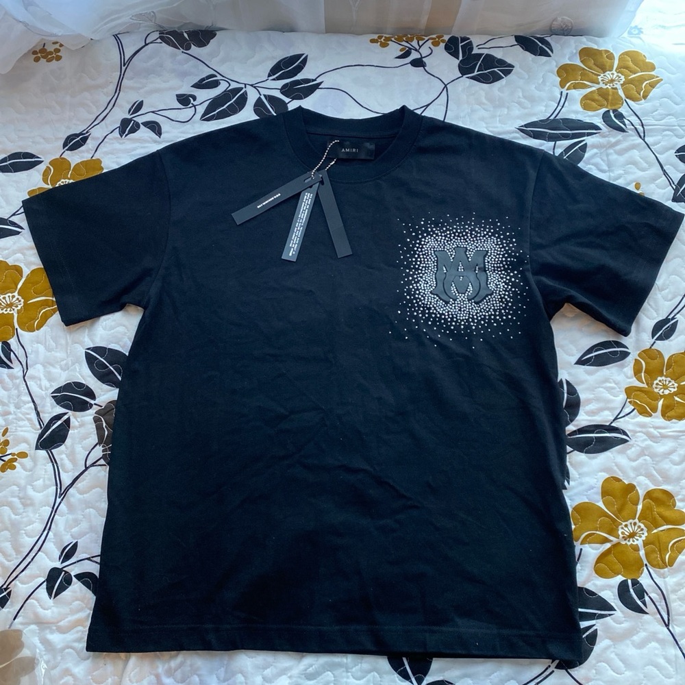 AMIRI Black Tee with Graphic Detail